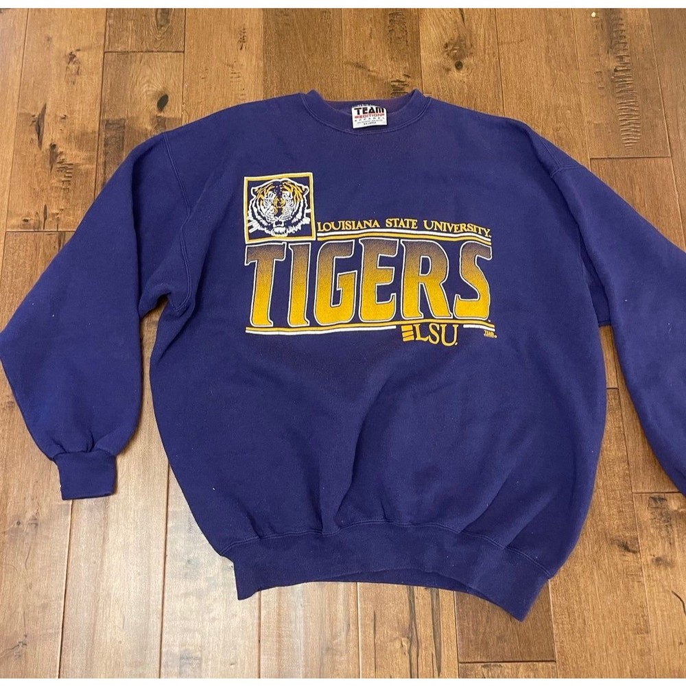 Vintage LSU Tigers Louisiana State University Sweatshirt Sweater Size XXL 2X